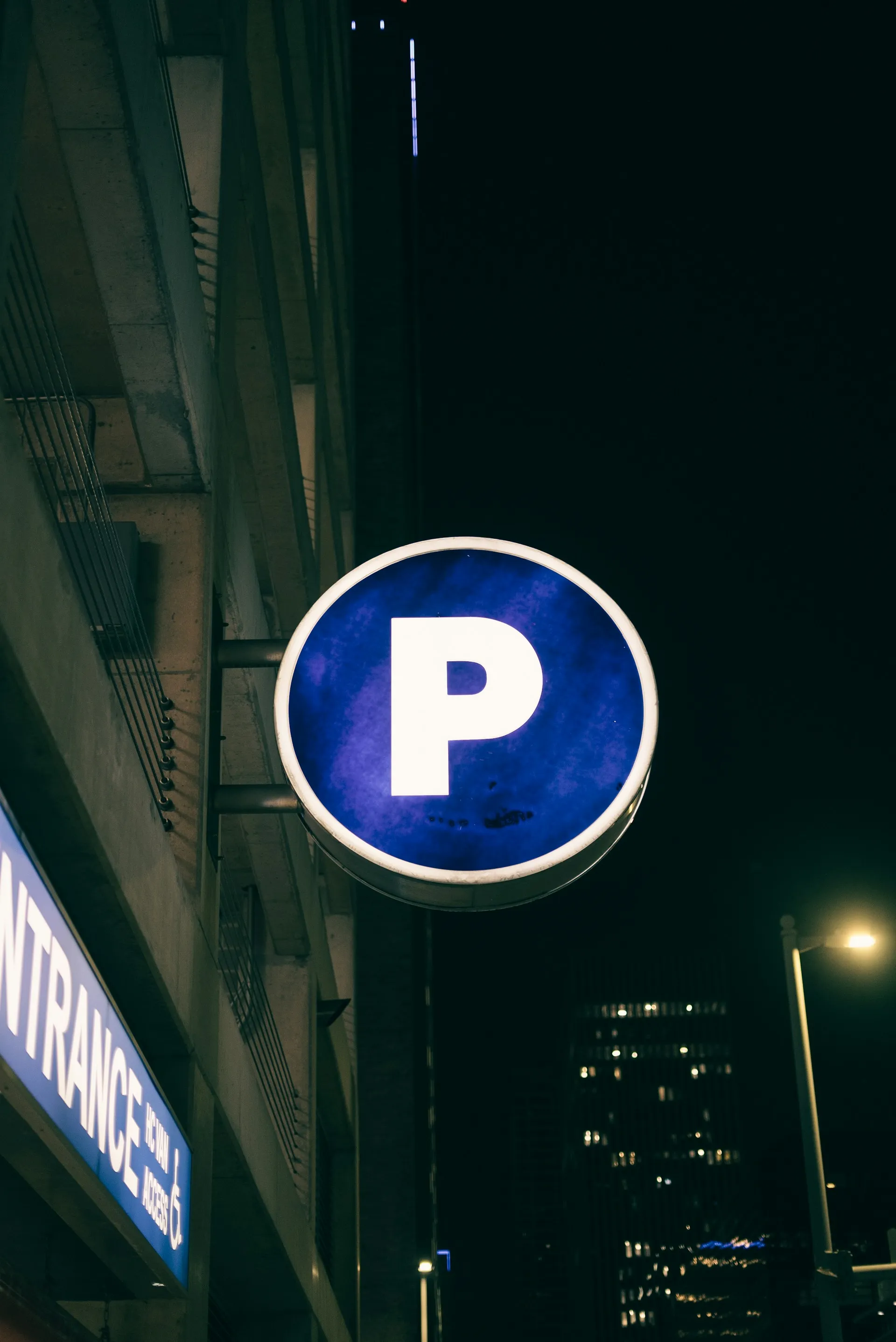 blue sign